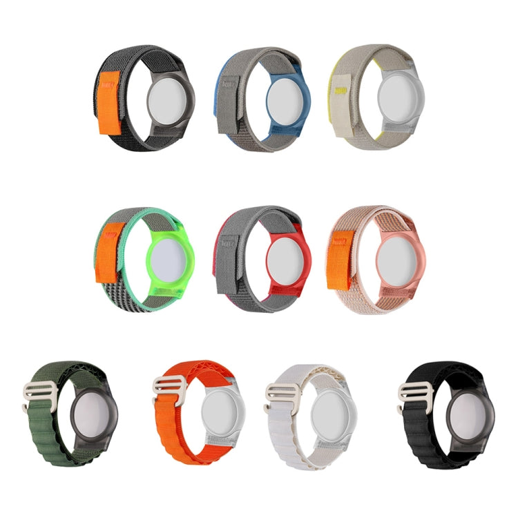 For AirTag 2nd Gen / AirTag 1st Gen Nylon Strap Wristband Anti-lost Tracker Protective Case