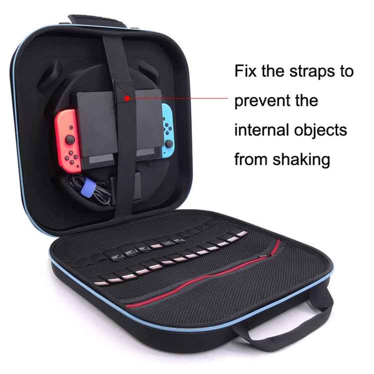 For Nintendo Switch Double Fitness Ring Storage Bag EVA Portable Hard Shell Host Package Accessories