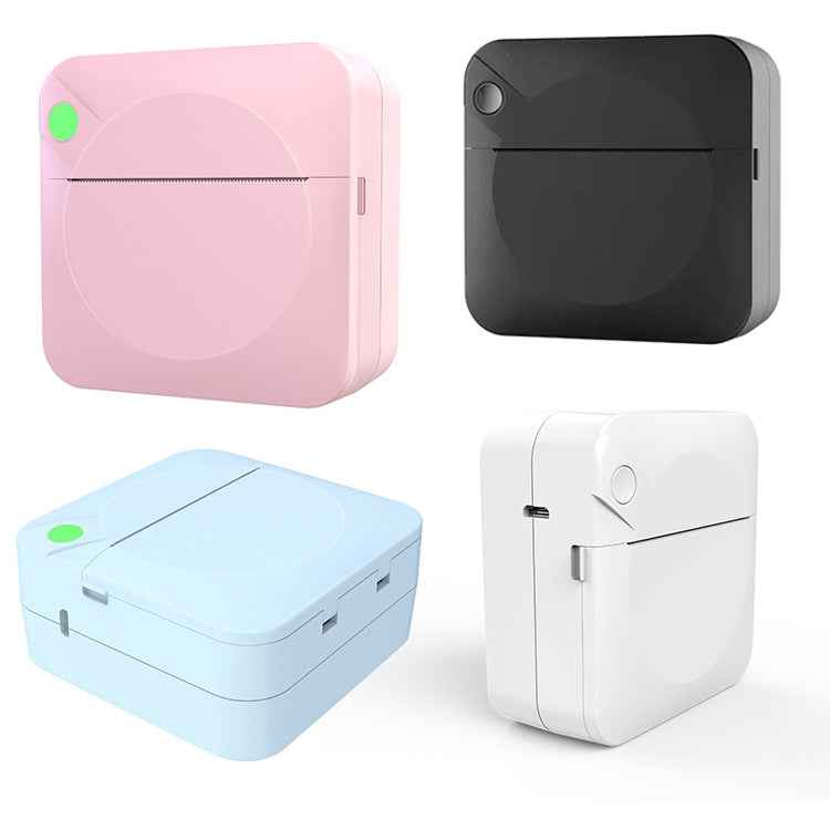 C17 Bluetooth Pocket Mini Label Printer Inkless Thermal Printer Wireless Photo Printer, White, Pink, Blue