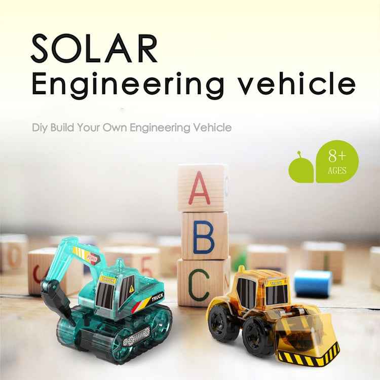 DIY Solar Toys Assembled Engineering Vehicle Model Educational Toy, Engineering Vehicle
