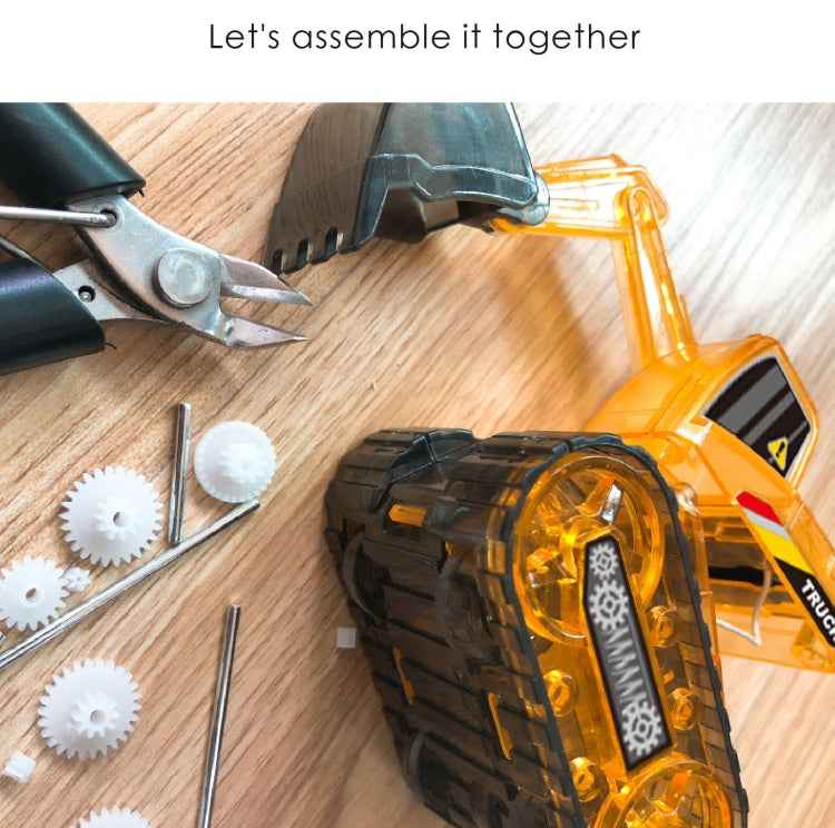 DIY Solar Toys Assembled Engineering Vehicle Model Educational Toy, Engineering Vehicle