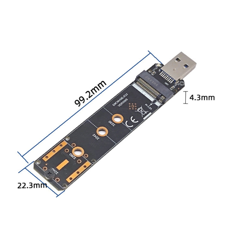 ENCNVME-R33 USB 3.2 Gen 2 10Gbps To NVMe M.2 SSD Adapter RTL9210 Chips For M Key M2 NVMe