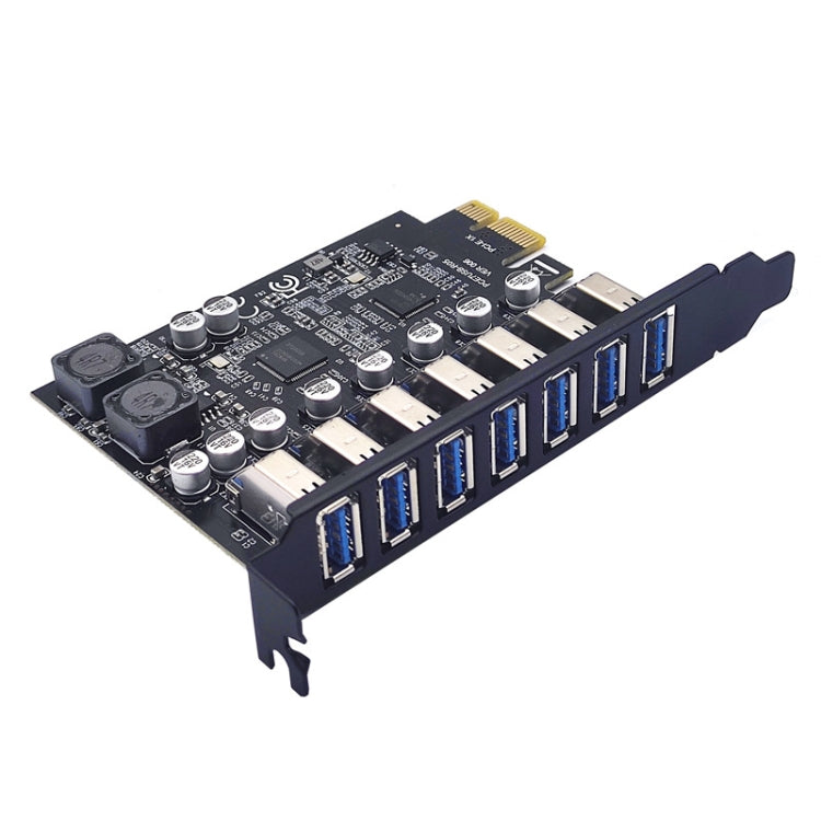 PCE7USB-R05 PCI-E To USB 3.2 GEN1 7-Port 19PIN Expansion Card Super Speed 5Gbps