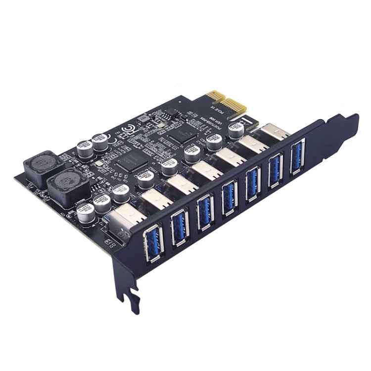 PCE7USB-R05 PCI-E To USB 3.2 GEN1 7-Port 19PIN Expansion Card Super Speed 5Gbps