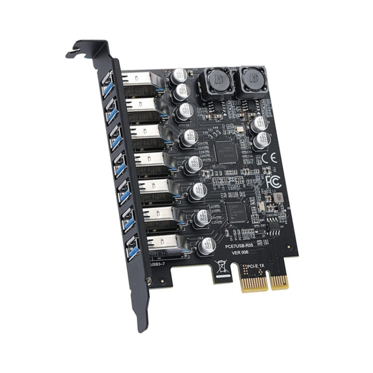 PCE7USB-R05 PCI-E To USB 3.2 GEN1 7-Port 19PIN Expansion Card Super Speed 5Gbps