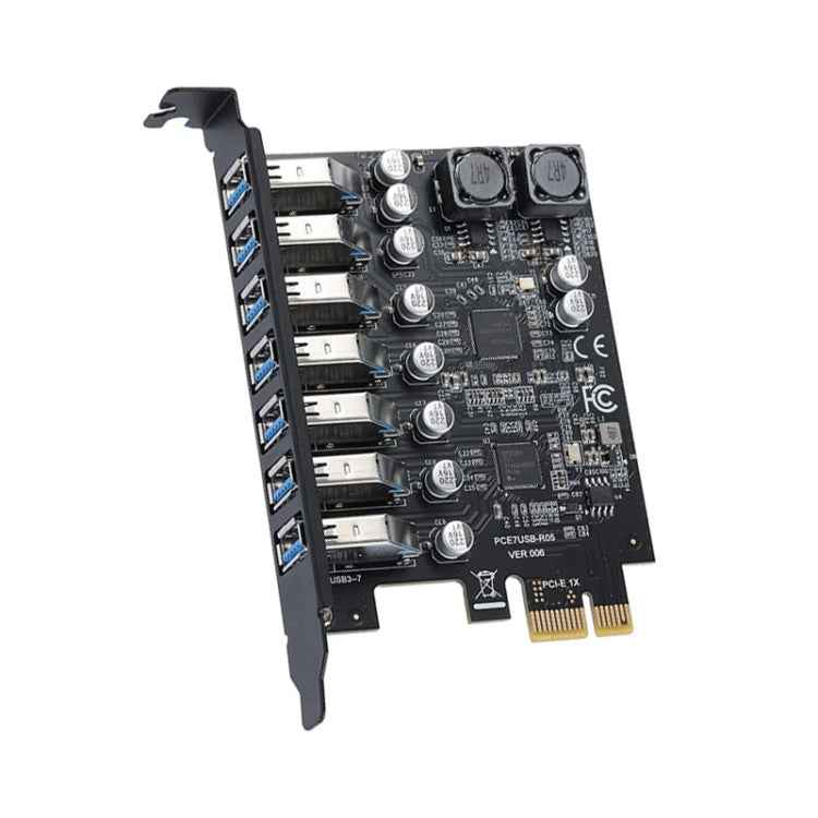 PCE7USB-R05 PCI-E To USB 3.2 GEN1 7-Port 19PIN Expansion Card Super Speed 5Gbps