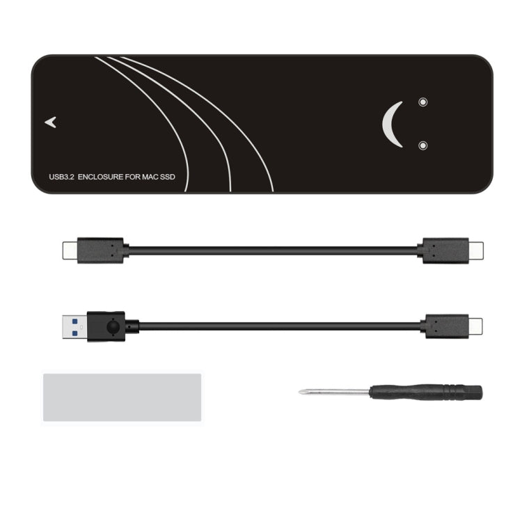 USB3.2 To MAC SSD Enclosure Adapter For Macbook Air Pro 2013-2017 Hard Disk, 20Gbps C-C Cable Kit, 10Gbps A-C Cable Kit
