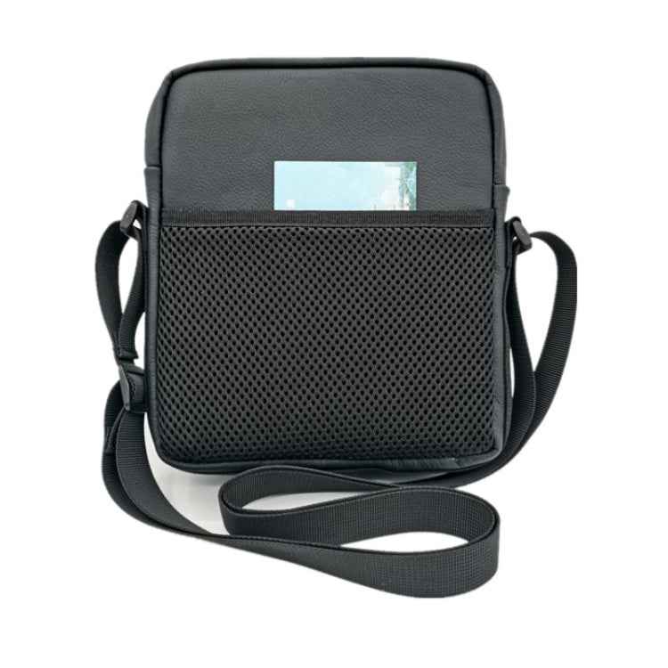 8 Inch Leather Shoulder Mobile Phone Messenger Bag Casual Water Bottle Bag