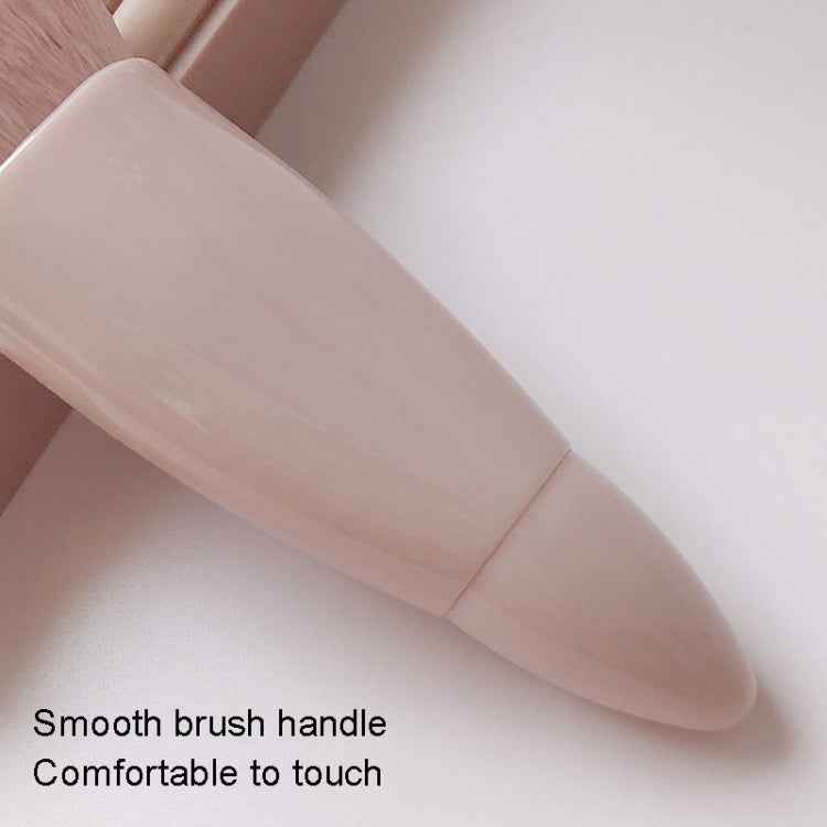 5pcs/Set Medium Portable Makeup Brush Set With Mirror Mini Multifunctional Makeup Brush, Brown, Rose Red, Pink, Fluorescent Green