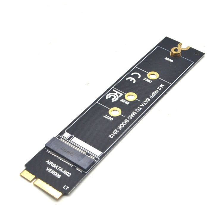 M.2 NGFF SATA To MAC SSD Adapter Riser Card For MacBook Air 2012 A1465 A1466, Long Type, With Screwdriver