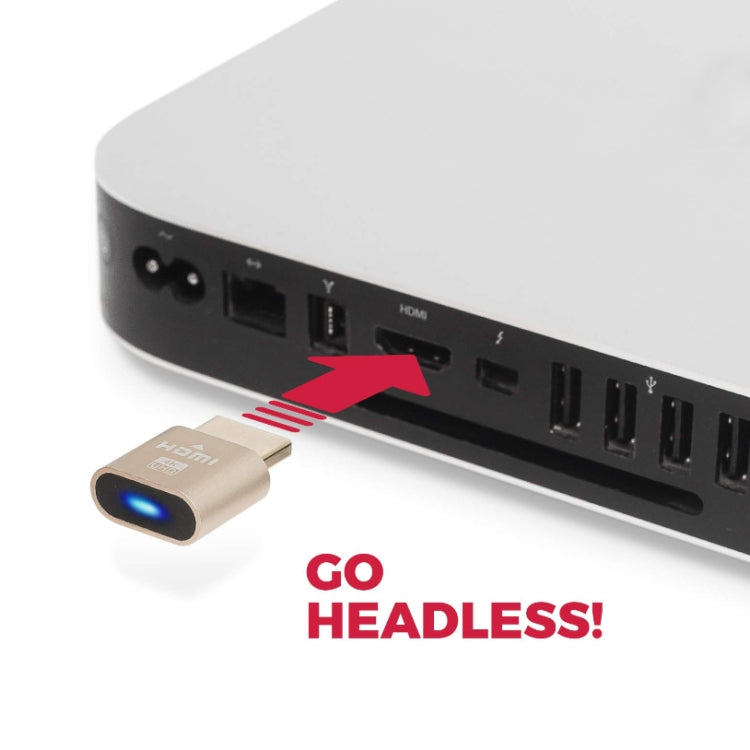 2pcs Graphics Card Spoofer HDMI Dummy Load Simulates HD Displays, 2pcs Gold