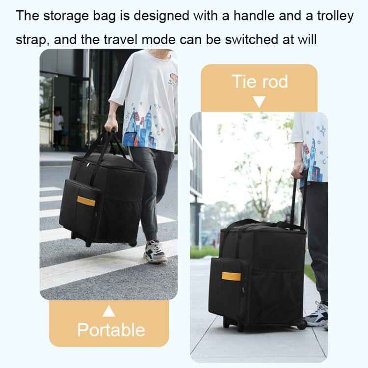 BUBM Computer Host Detachable Trolley Shockproof Waterproof Storage Bag With Wheels