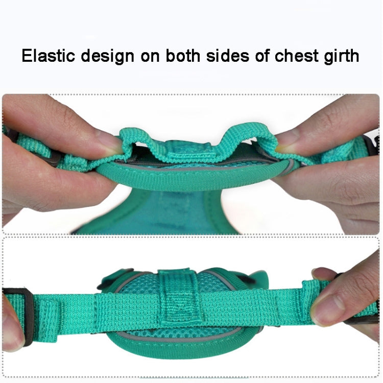 Pet Vest Harness + Traction Rope Set Reflective Breathable Dog Cat Harness