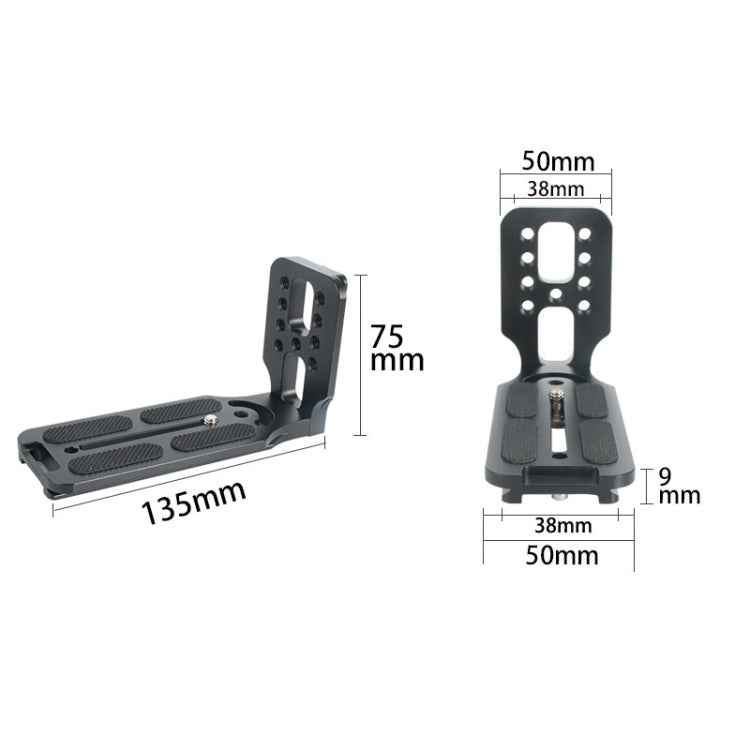 BEXIN L130-50 Camera Quick Release Plate L-shaped Vertical Board, L130-50