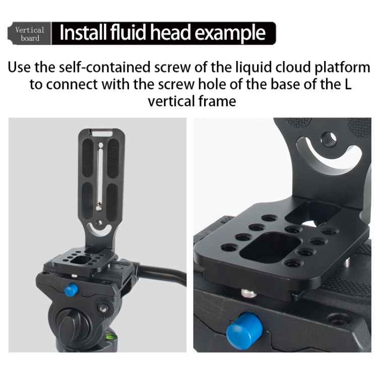 BEXIN L130-50 Camera Quick Release Plate L-shaped Vertical Board, L130-50