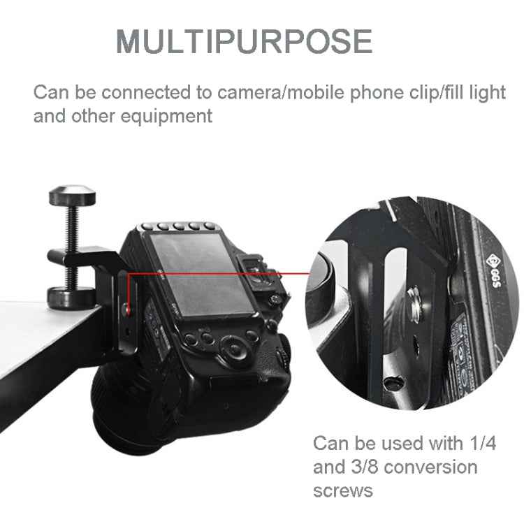 BEXIN WN-38 Universal C-Clamp With 1/4-Inch & 3/8-Inch Hole For Tables Desk Mount