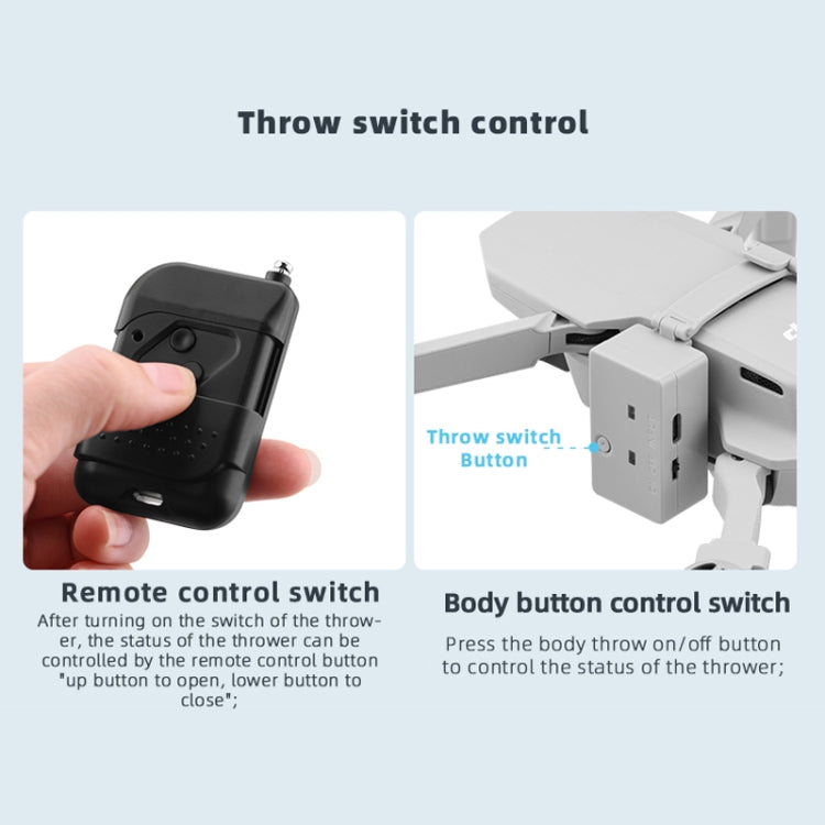 For DJI MINI 2/Mavic Mini/Mini SE Airdrop System Fishing Bait Wedding Ring Deliver Life Rescue Throw Thrower