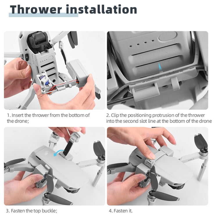 For DJI MINI 2/Mavic Mini/Mini SE Airdrop System Fishing Bait Wedding Ring Deliver Life Rescue Throw Thrower