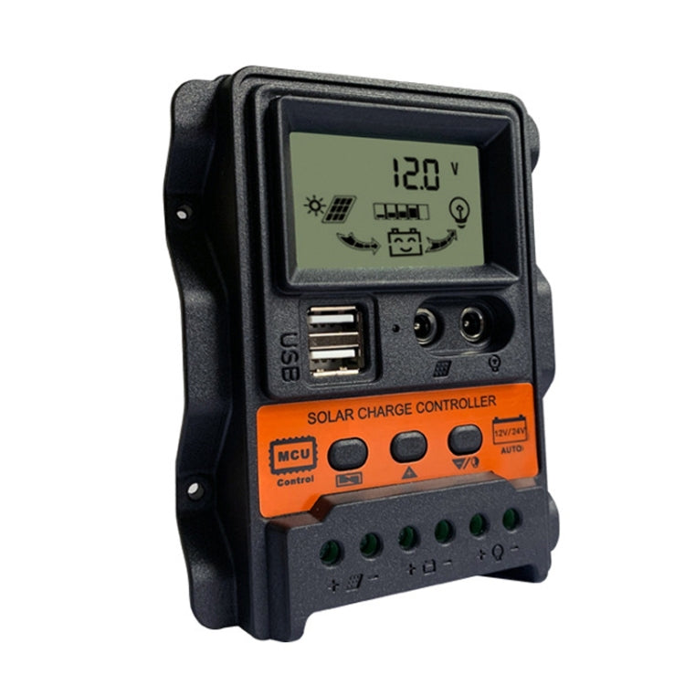 Dual DC Current Display 12V24V Solar Controller LCD PWM Photovoltaic Power Generation Controller