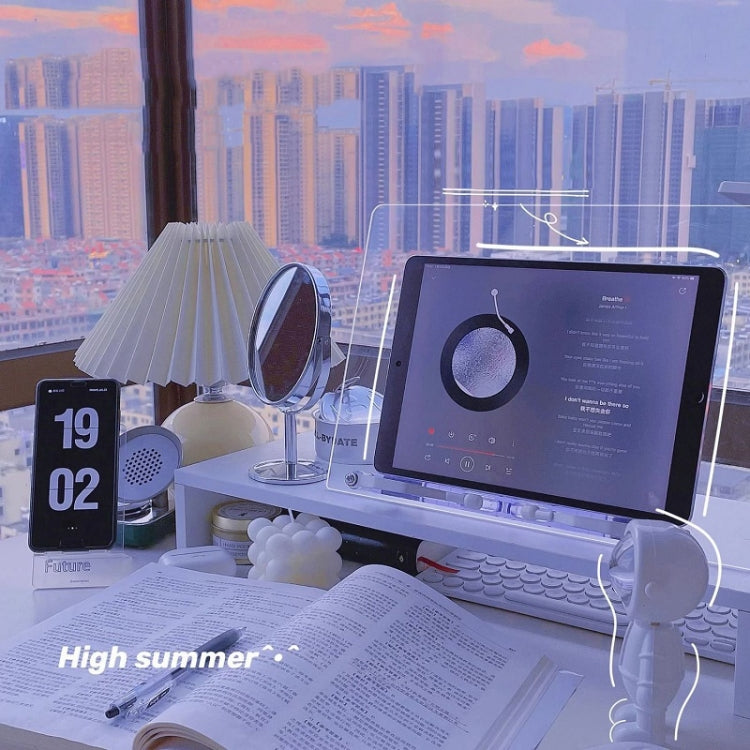 Student Desktop Reading Rack Transparent Acrylic Tablet Stand