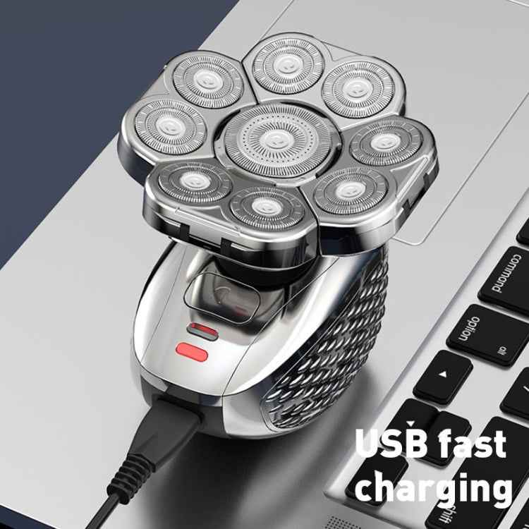 9 Knife Head Multifunctional USB Shaver Full Body Water Washing Shaver Men Hair Bald