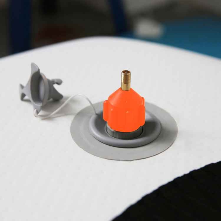 Surfing Paddle Board Adapter Inflatable Air Valve Conversion Air Nozzle, Black, Orange