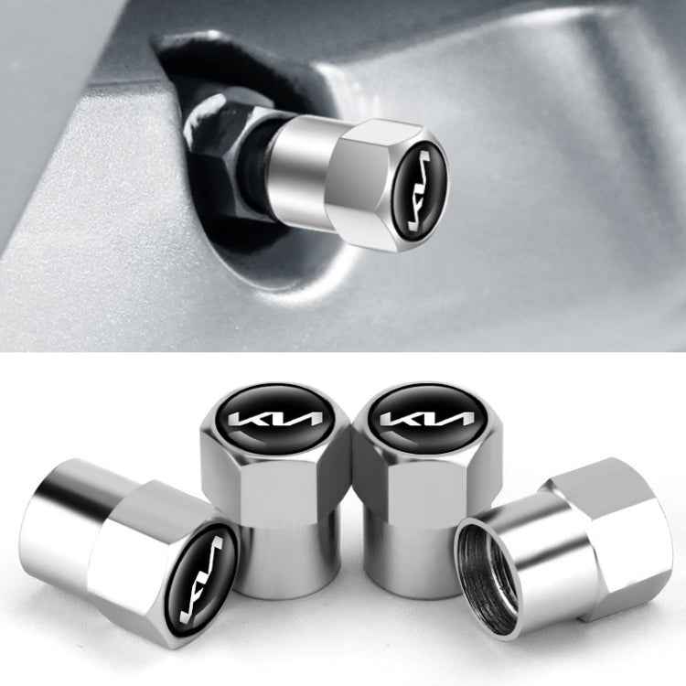 3sets For KIA KN Car Tire Valve Core Decorative Metal Cap