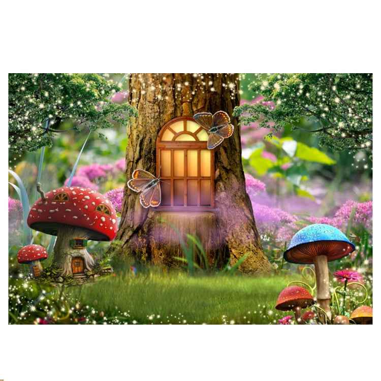 150 X 210cm Fantasy Forest Photography Background Cloth Cartoon Kids Party Decoration Backdrop