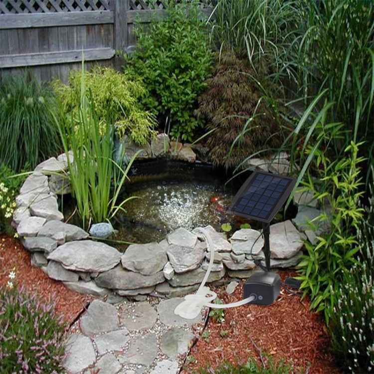 Plug-in Solar Aeration Pump Power Storage Aquarium Oxygen Pump, Solar Aeration Pump