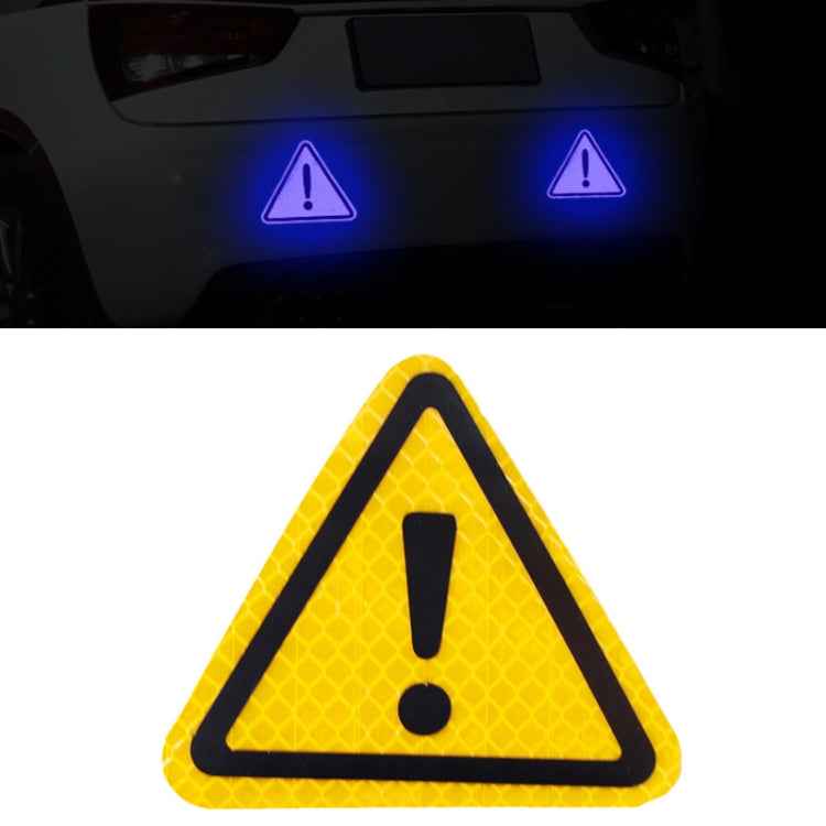 Car Tail Triangle Reflective Stickers Safety Warning Danger Signs Car Stickers