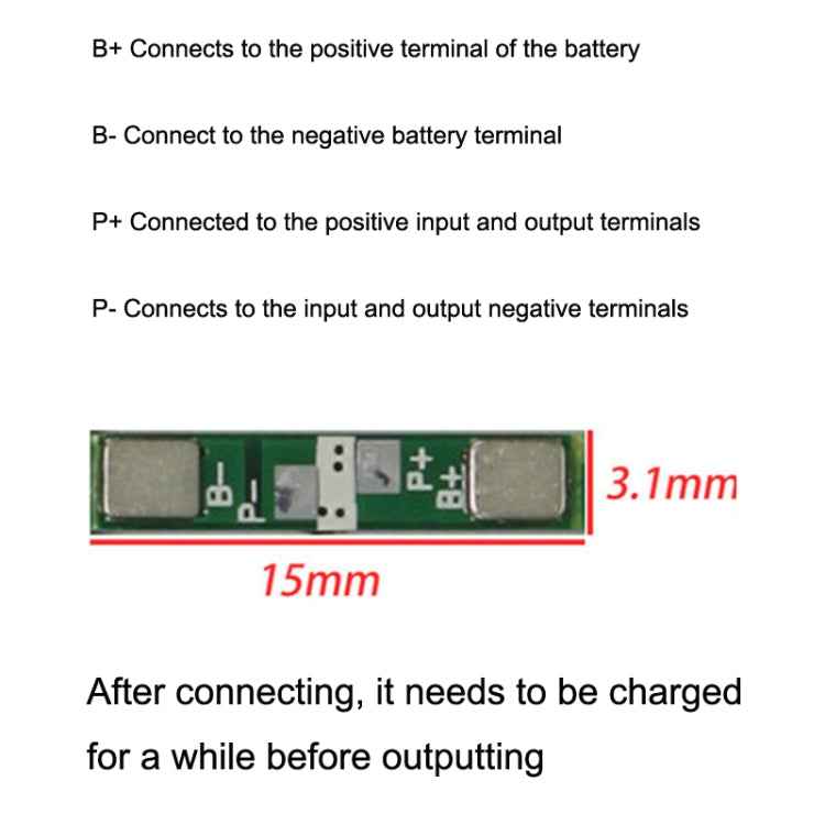 10pcs 3.7V Lithium Battery Protection Board Polymer Overcharge and Overdischarge Protection Board, 3.7V 3A