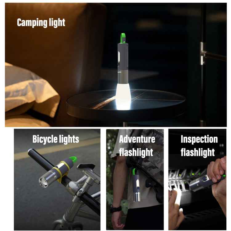 XHP50 Lamp Bead Super Bright LED Flashlight Telescopic Zoom Waterproof Torch With Lampshade
