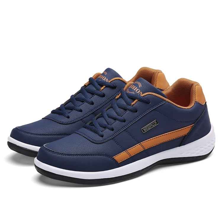 Leather Men Casual Shoes Breathable Leisure Male Sneakers All-Match Men Shoes, 38, 39, 40, 41, 42, 43, 44, 45, 46, 47, 48, 49, 50