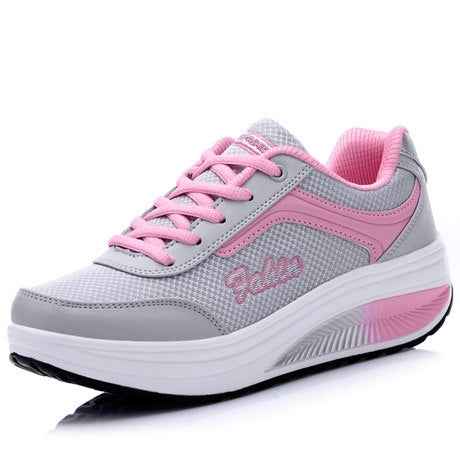 Spring and Autumn Thick Bottom Sports Womens Shoes Rocking Shoes Muffin Shoes, 35, 36, 37, 38, 39, 40, 41, 42, 43