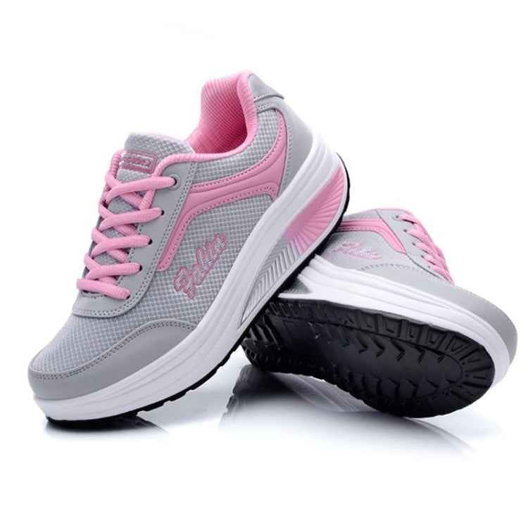 Spring and Autumn Thick Bottom Sports Womens Shoes Rocking Shoes Muffin Shoes, 35, 36, 37, 38, 39, 40, 41, 42, 43