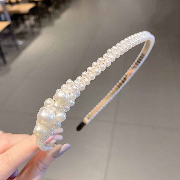 Sweet Pearl Headband Retro Versatile Hair Accessories, 1A, 2B, 3C, 4, 5, 6, 7, 8, 9, 10, 11, 12, 13, 14, 15, 16, 17, 18, 19, 20