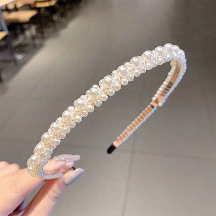 Sweet Pearl Headband Retro Versatile Hair Accessories, 1A, 2B, 3C, 4, 5, 6, 7, 8, 9, 10, 11, 12, 13, 14, 15, 16, 17, 18, 19, 20