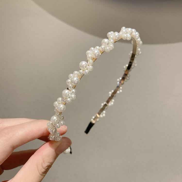Sweet Pearl Headband Retro Versatile Hair Accessories, 1A, 2B, 3C, 4, 5, 6, 7, 8, 9, 10, 11, 12, 13, 14, 15, 16, 17, 18, 19, 20