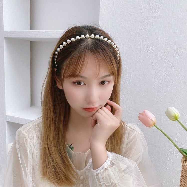 Sweet Pearl Headband Retro Versatile Hair Accessories, 1A, 2B, 3C, 4, 5, 6, 7, 8, 9, 10, 11, 12, 13, 14, 15, 16, 17, 18, 19, 20