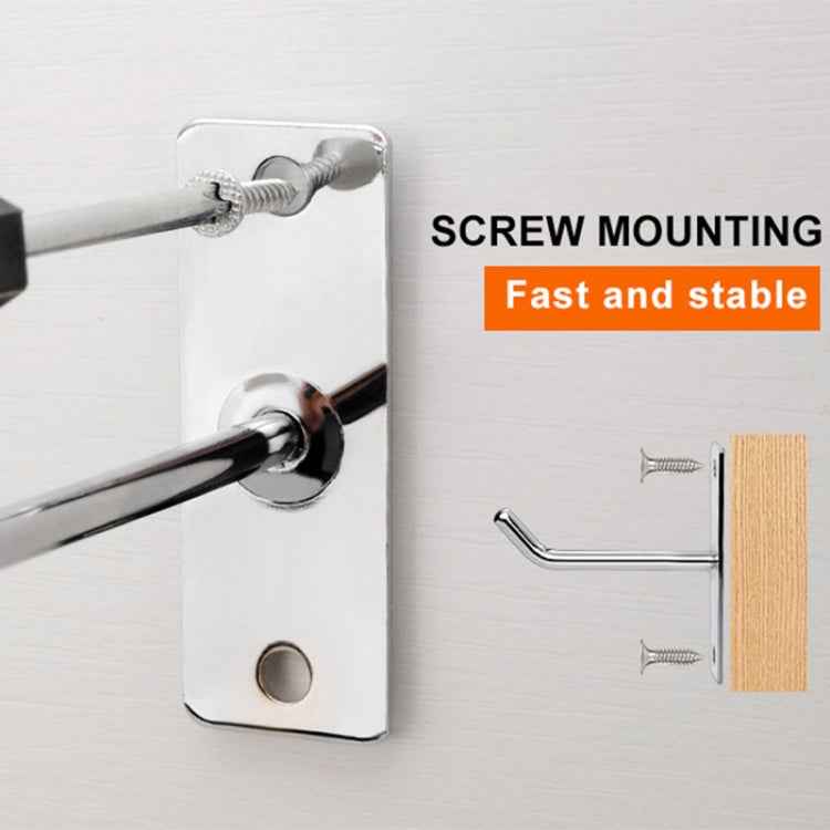 10pcs 4mm Thick Nail Wall Display Jewelry Hooks Single Wire Hook, 5cm, 10cm, 15cm, 20cm, 25cm