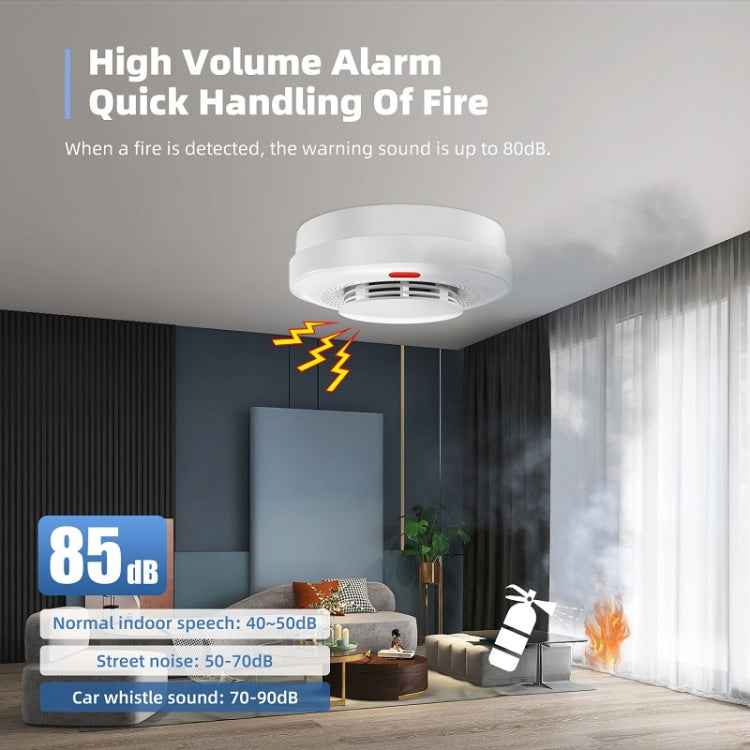 Intelligent Smoke Alarm Remote Fire Smoke Detector, A500 Wireless 433, A600W WiFi