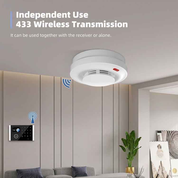 Intelligent Smoke Alarm Remote Fire Smoke Detector, A500 Wireless 433, A600W WiFi