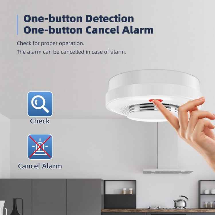 Intelligent Smoke Alarm Remote Fire Smoke Detector, A500 Wireless 433, A600W WiFi
