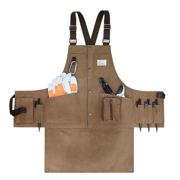 Canvas Electric Craftsmen Multi Pocket Tool Apron