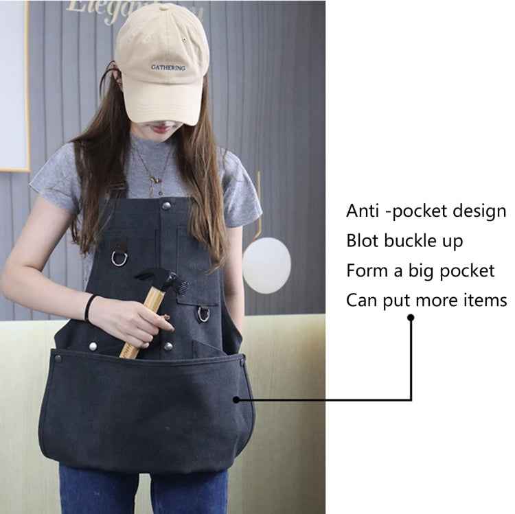 Canvas Electric Craftsmen Multi Pocket Tool Apron
