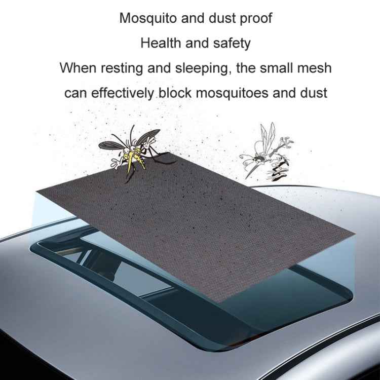 Car Sunroof Magnetic Suction Anti-Mosquito Cover Anti-Mosquito Screen Window, 100x65cm