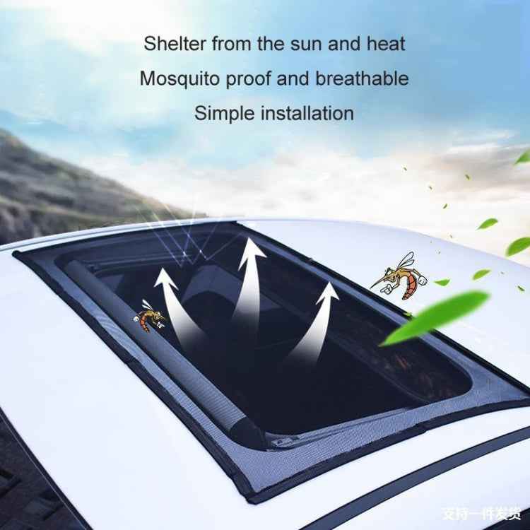 Car Sunroof Magnetic Suction Anti-Mosquito Cover Anti-Mosquito Screen Window, 100x65cm