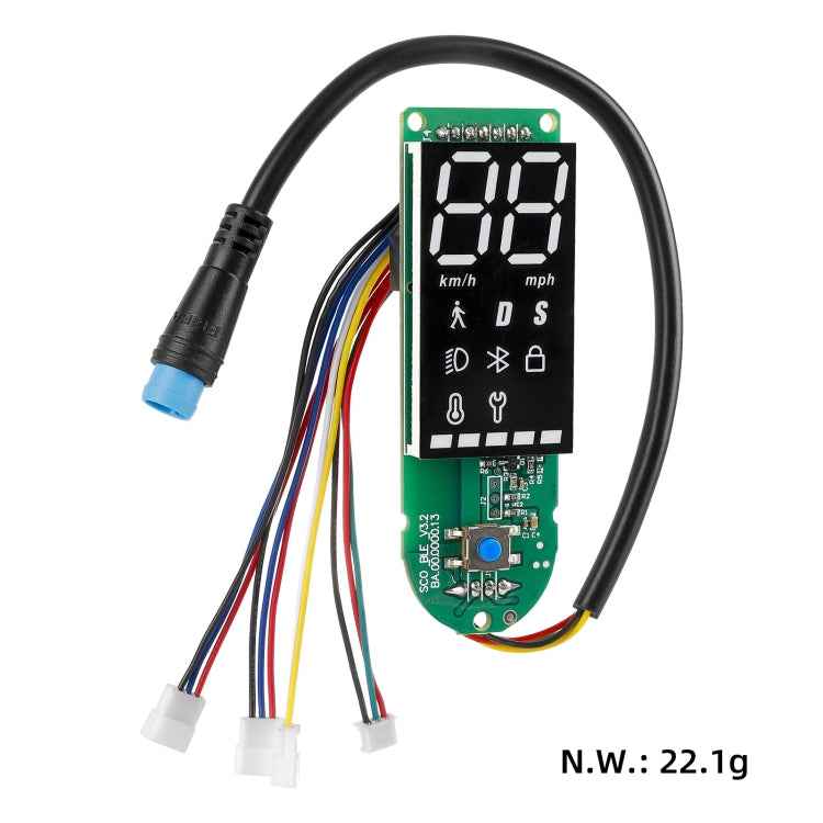 For Xiaomi Electric Scooter Pro/Pro 2/1S Four-Wire Double Brake Bluetooth Board Set, Only Board, With Switch Panel