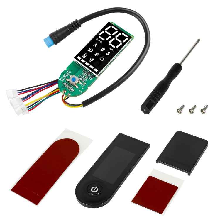 For Xiaomi Electric Scooter Pro/Pro 2/1S Four-Wire Double Brake Bluetooth Board Set, Only Board, With Switch Panel