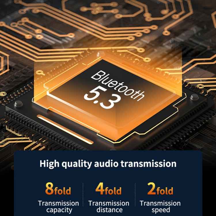 LED Digital Display Wireless Ear Clip Noise Reduction Bluetooth Headset